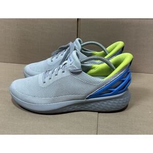 Kizik Athens Men's Hands Free Athletic Running Shoes Grey/ Blue Sz 9.5